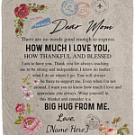 Personalized Love, White, Cozy Plush Fleece Blanket - 50x60
