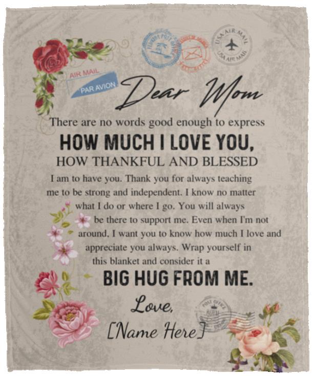 Personalized Love, White, Cozy Plush Fleece Blanket - 50x60 Personalized Love, White, Cozy Plush Fleece Blanket - 50x60