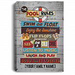 Personalized The Pool Rules Swim Or Float Enjoy The Sunshine Wrapped Framed Canvas Prints - Unframed Poster, White, 0.75'' Framed Canvas Personalized The Pool Rules Swim Or Float Enjoy The Sunshine Wrapped Framed Canvas Prints - Unframed Poster, White, 0.75'' Framed Canvas