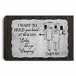 Personalized I Want To Hold Your Hand At 80 And Say Baby Let's Go Camping Canvas Prints - Unframed Poster, White, 0.75'' Framed Canvas Personalized I Want To Hold Your Hand At 80 And Say Baby Let's Go Camping Canvas Prints - Unframed Poster, White, 0.75'' Framed Canvas