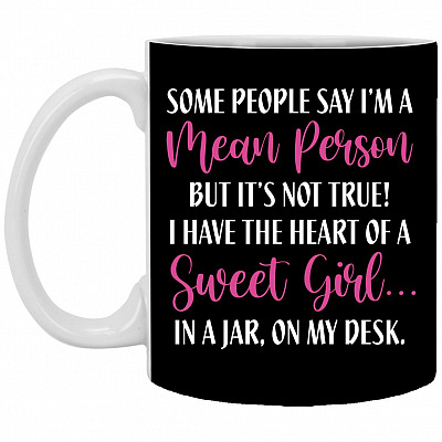 XP8434 11 oz. White Mug, Black, 11 oz. White Mug