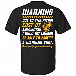 Warning Due To The Rising, Black, Unisex T-Shirt