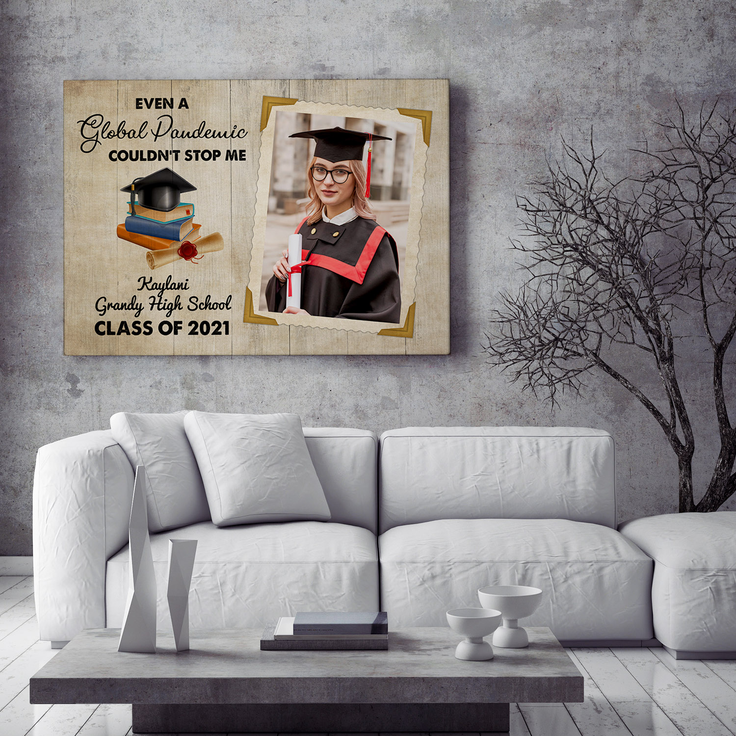 5VT. Even A Global Pandemic Couldn't Stop Custom canvas mockup3