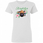 Storyteller Sleeve Shirt, White, Ladies T-Shirt