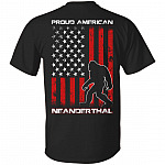 Proud American Neanderthal - Funny Texas Biden T-Shirt, Black, Unisex T-Shirt