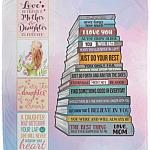From Mom To My Daughter Blanket, White, Cozy Plush Fleece Blanket - 50x60 From Mom To My Daughter Blanket, White, Cozy Plush Fleece Blanket - 50x60