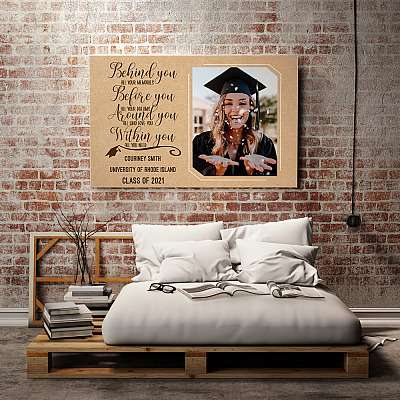 Alternative view of Graduation Custom Photo Framed Canvas - All Your Memories All Your Dreams Unframed Poster