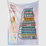 1VT. Book To My Daughter Never Forget blanket mockup2