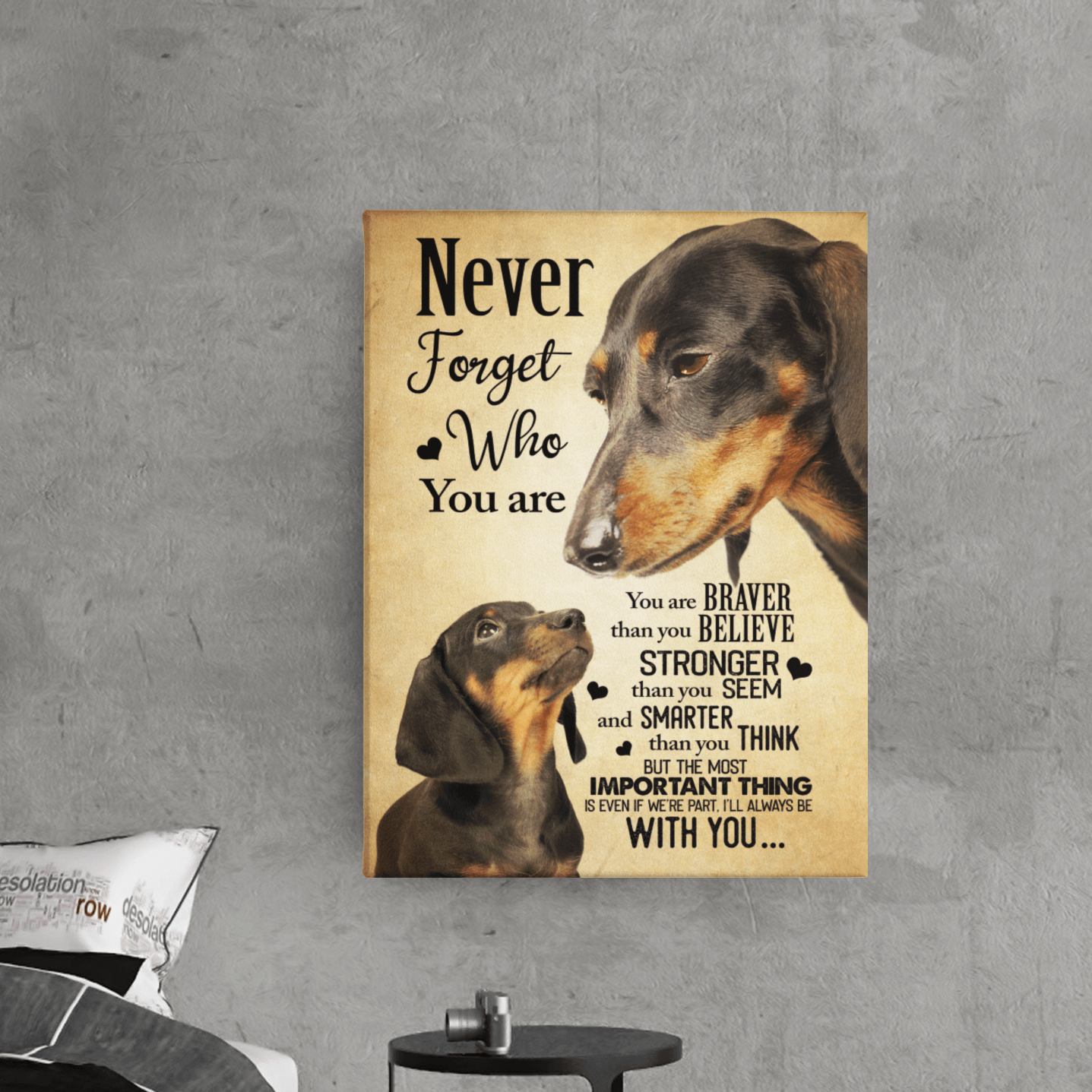5UT. Dachshund Never Forget canvas(6) mk (1)