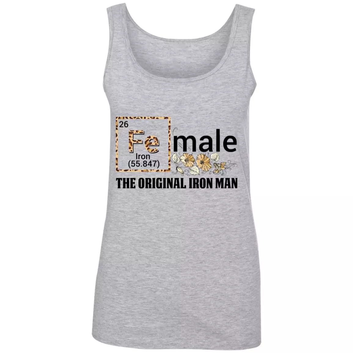Female The Original Iron Strong Tank, Heather Grey, Ladies Tank Top