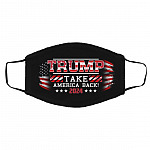 Trump Take America Back, Black, Cloth Face Cover – Medium/Large Trump Take America Back, Black, Cloth Face Cover – Medium/Large