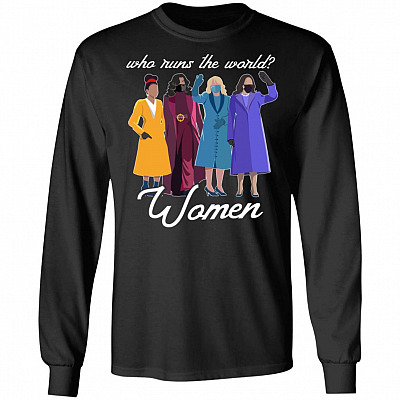 Who Runs The World, Black, Long Sleeve
