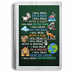 I Will Read On A Boat I Will Read Anywhere Gallery Wrapped Framed Canvas Prints - Unframed Poster, White, 0.75'' Framed Canvas I Will Read On A Boat I Will Read Anywhere Gallery Wrapped Framed Canvas Prints - Unframed Poster, White, 0.75'' Framed Canvas
