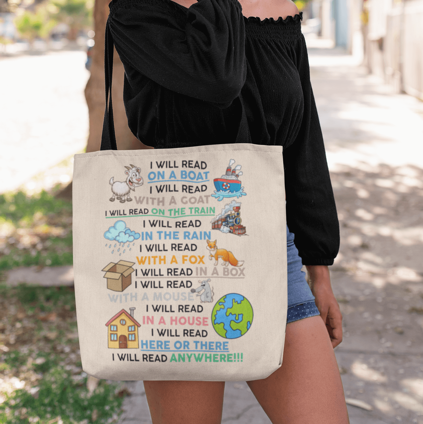 4UT. I'll Read Anywhere (mug) tote bag mk