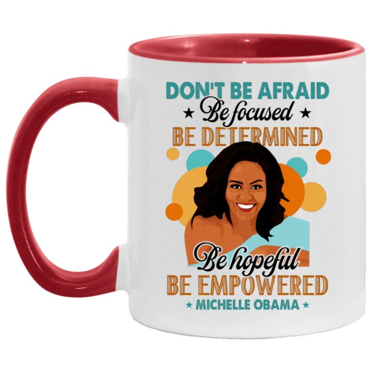 Michelle Mug, White/Red, 11 oz. Accent Mug