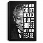 May Your Choices Reflect Your Hopes Not Your Fear Gallery Wrapped Canvas Prints-Poster-Home Decor Wall Art, White, 0.75'' Framed Canvas