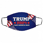 trump mask, Black, Cloth Face Cover – Medium/Large