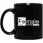 Female The Mug, Black, 11 oz. Black Mug Female The Mug, Black, 11 oz. Black Mug