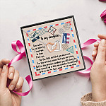 5O. To My Daughter Even When (mom) Interlocking Hearts Necklace 5