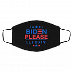Biden Mask, Black, Cloth Face Cover – Medium/Large