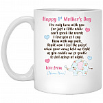 Personalized Happy, White, 11 oz. White Mug