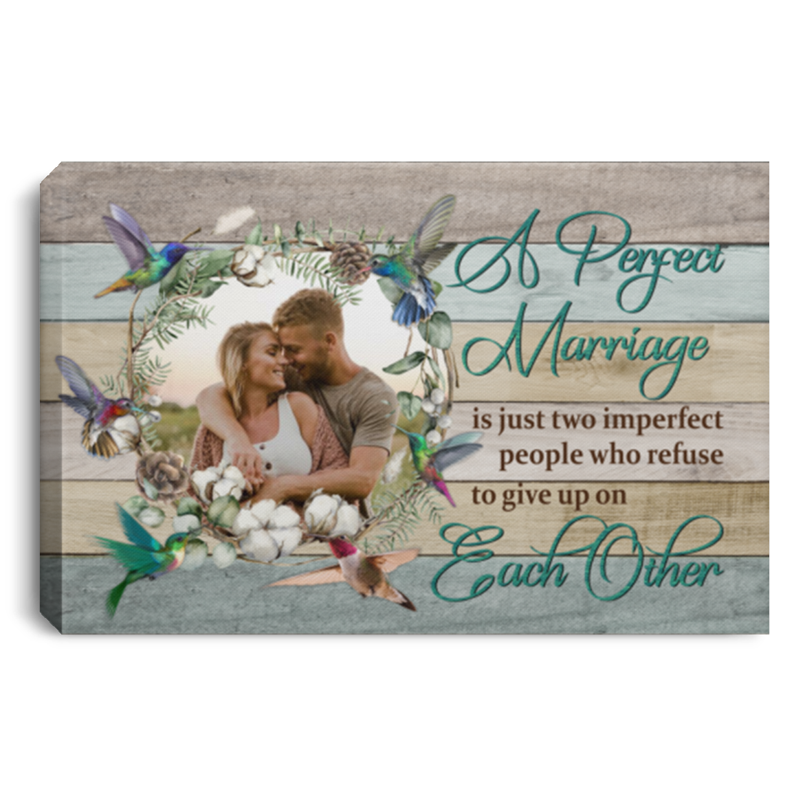 Personalized Photo A Perfect Marriage Is Just Two Imperfect People Framed Canvas Prints - Unframed Poster, White, 0.75'' Framed Canvas Personalized Photo A Perfect Marriage Is Just Two Imperfect People Framed Canvas Prints - Unframed Poster, White, 0.75'' Framed Canvas