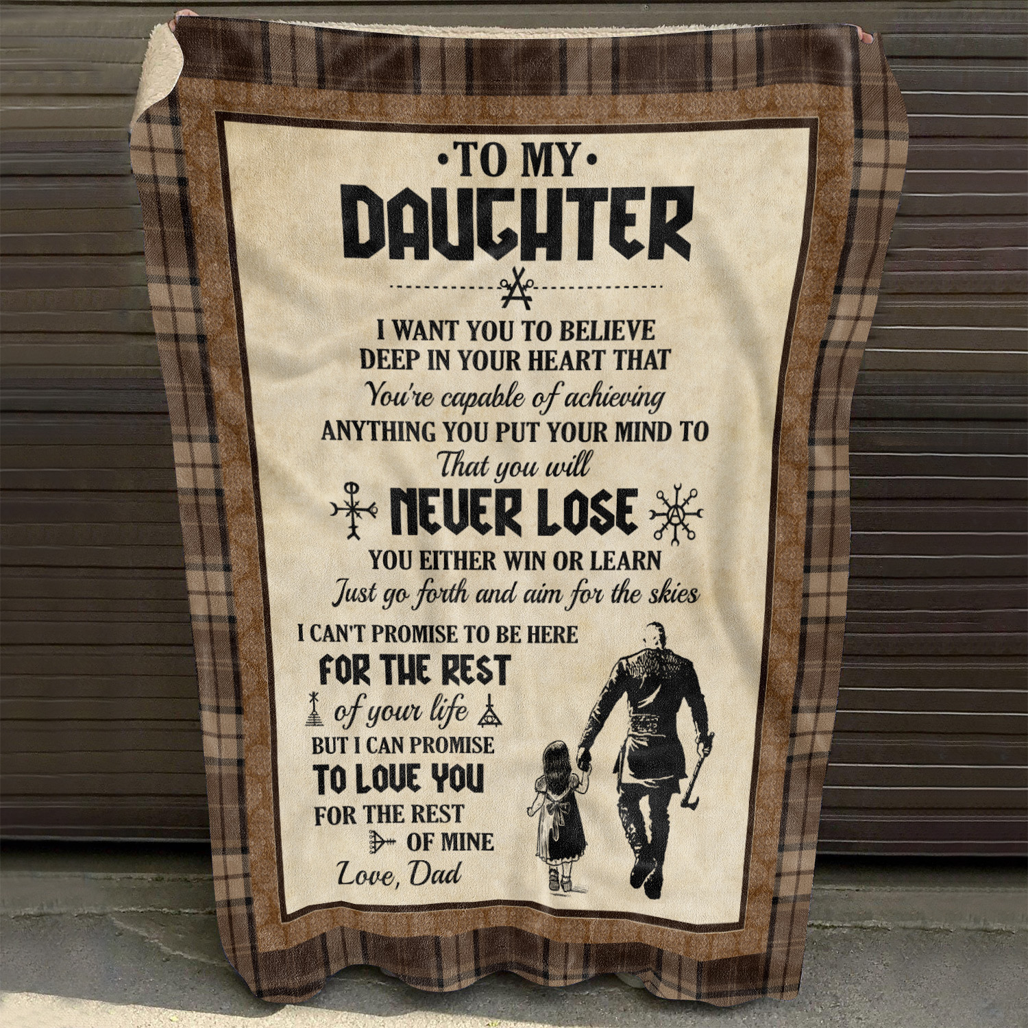 8O_ To My Daughter Viking Blanket Mockup 10