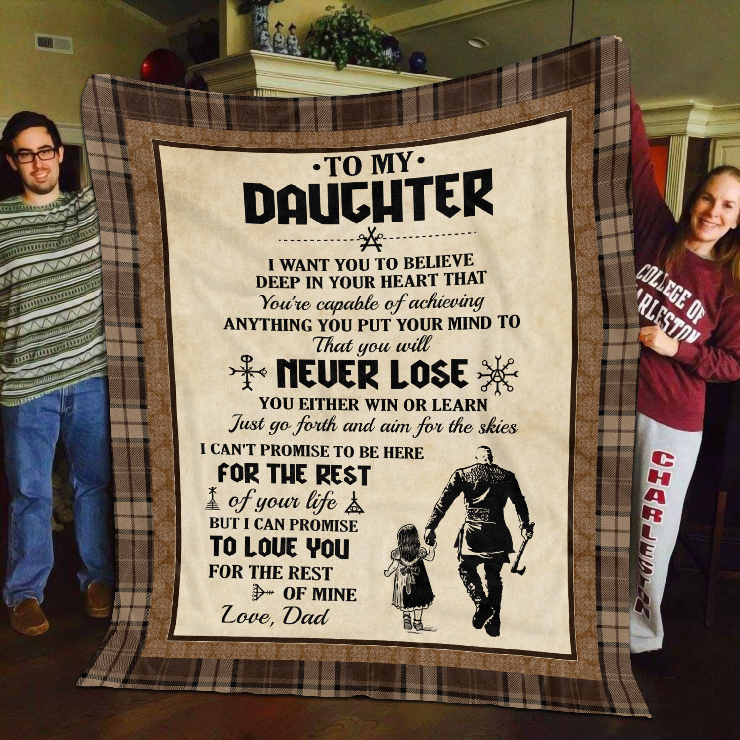 8O_ To My Daughter Viking Blanket Mockup 11