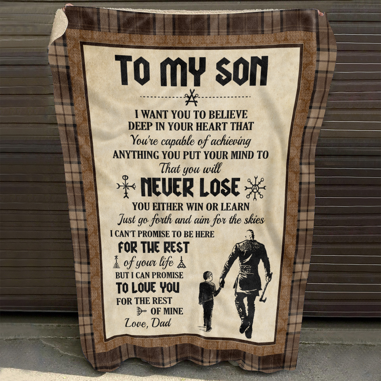 8O_ To My Son Viking Blanket Mockup 10