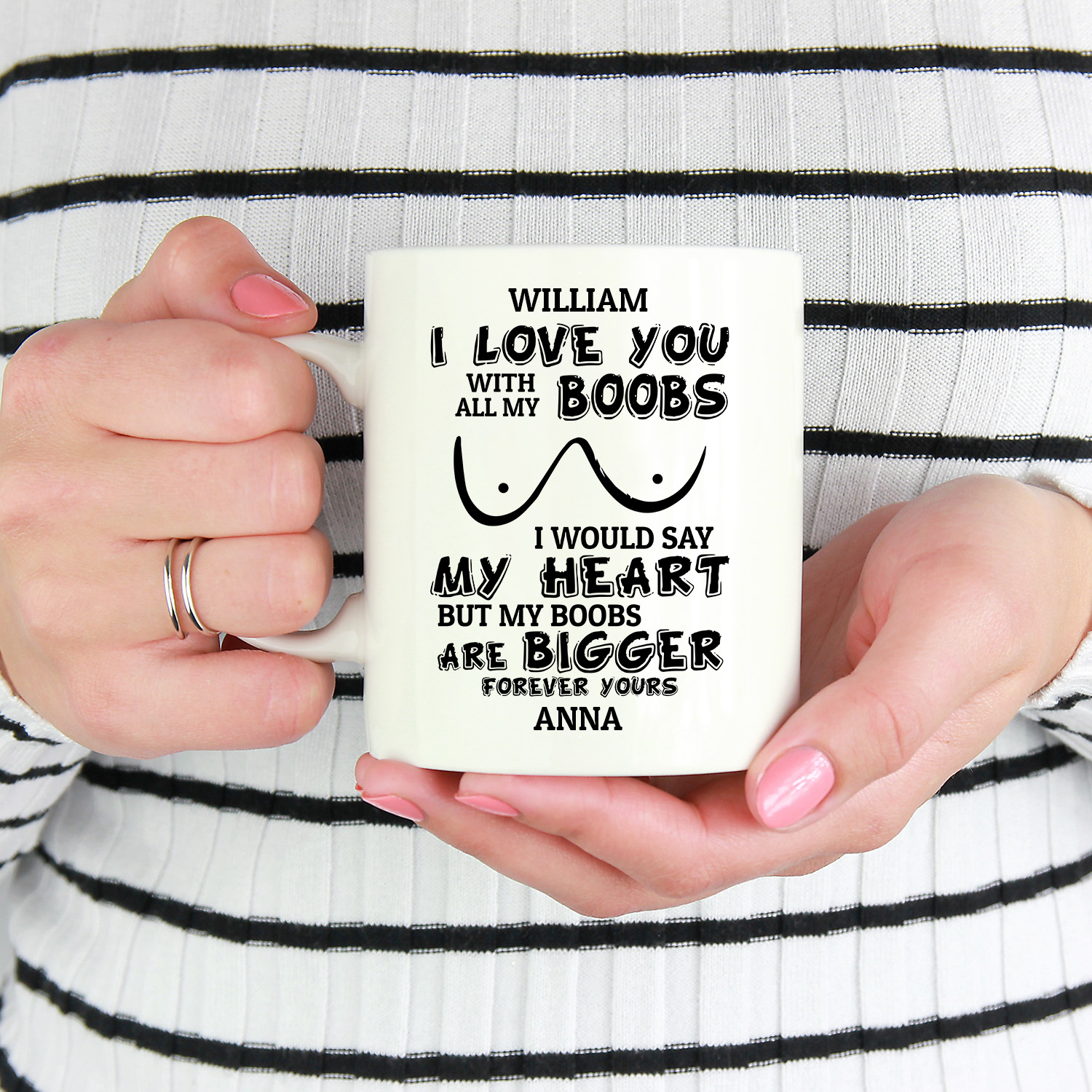 5VT. I Love You With All My Boobs Personalized-mk2-Patua One#000000