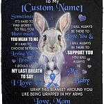Personalized You Blanket, White, Cozy Plush Fleece Blanket - 50x60