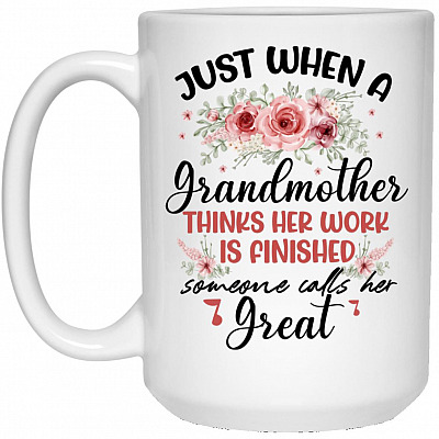 15 oz. White Mug