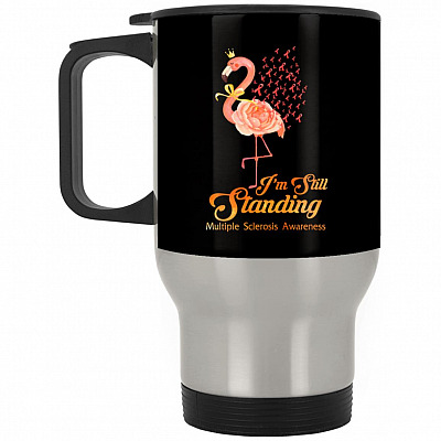 14 oz. Silver Travel Mug