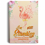 Im Still Standing Orange Flamingo Multiple Sclerosis Awareness Framed Canvas Prints - Unframed Poster, White, 0.75'' Framed Canvas Im Still Standing Orange Flamingo Multiple Sclerosis Awareness Framed Canvas Prints - Unframed Poster, White, 0.75'' Framed Canvas