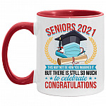 Seniors Accent Mug, White/Red, 11 oz. Accent Mug