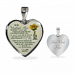 Daughter To My Wonderful Mom I Am Because You Are So Much Of Me Is Made From Heart Pendant Necklace - Heart Luxury Necklace (Silver)