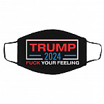 trump mask, Black, Cloth Face Cover – Medium/Large