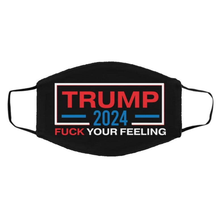 trump mask, Black, Cloth Face Cover – Medium/Large
