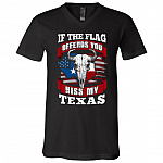Stay Strong Texas State Snovid T-shirt, Black, V-Neck T-Shirt