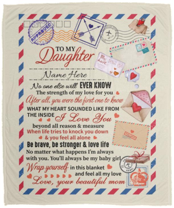 Personalized Airmail to My, White, Cozy Plush Fleece Blanket - 50x60