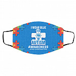 autism mask, White, Cloth Face Cover – Medium/Large