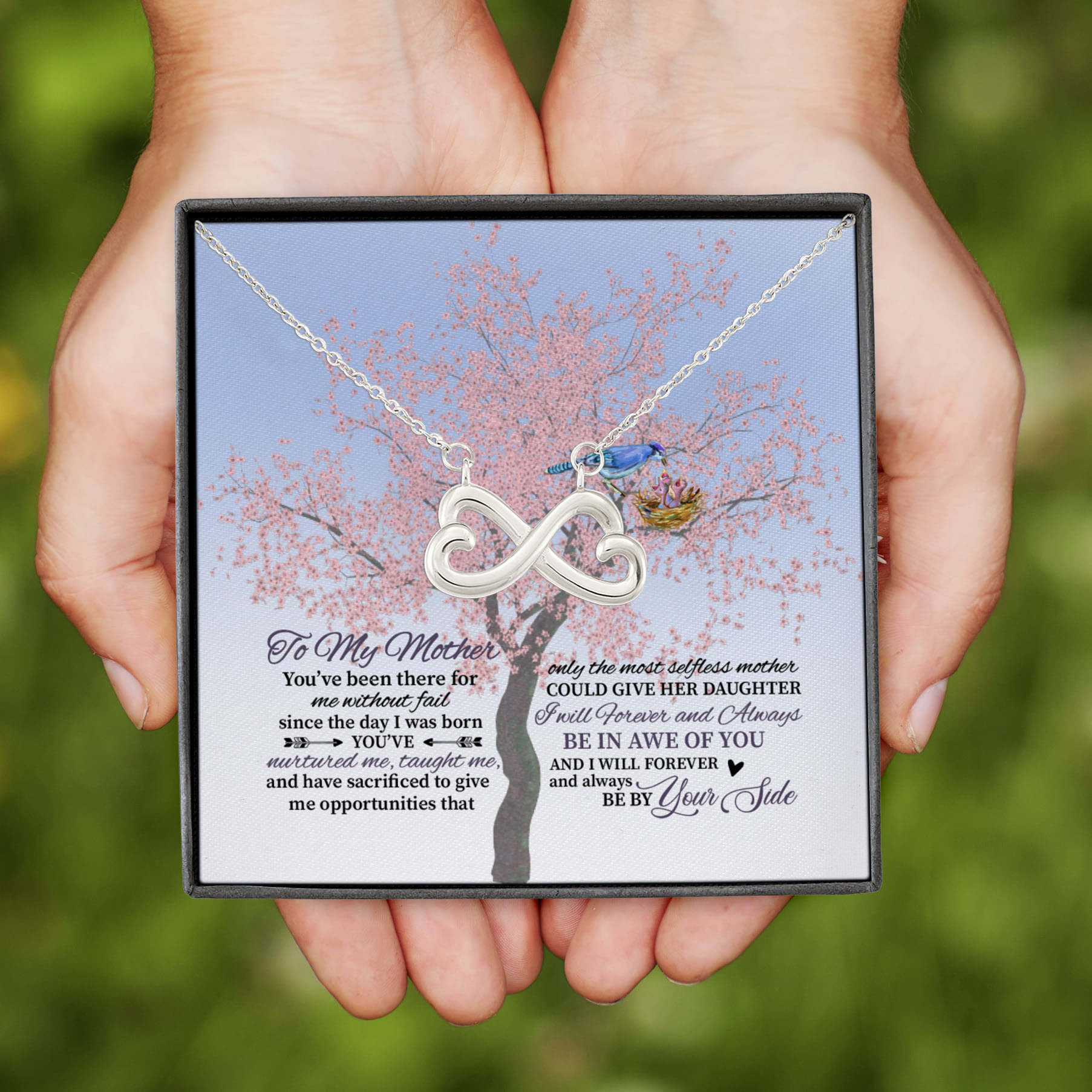 7NH. You've Been There (5) Infinity Heart Necklace (Silver)