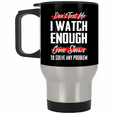 14 oz. Silver Travel Mug