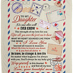 Airmail to My, White, Cozy Plush Fleece Blanket - 50x60