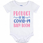 Product of the Baby Boom Funny Baby, White, Baby Onesie - 12 Month