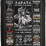 Zapata Fate Whispers To Blanket, White, Cozy Plush Fleece Blanket - 50x60