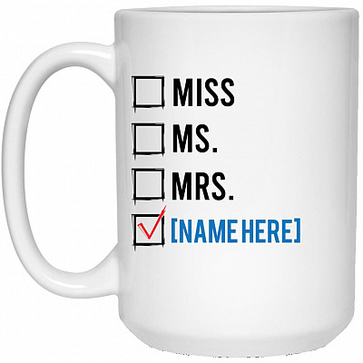 15 oz. White Mug