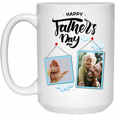 15 oz. White Mug