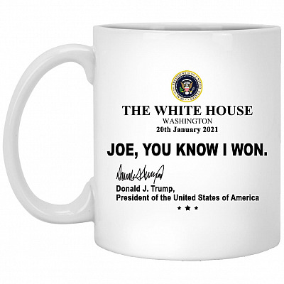 trump mug, White, 11 oz. White Mug