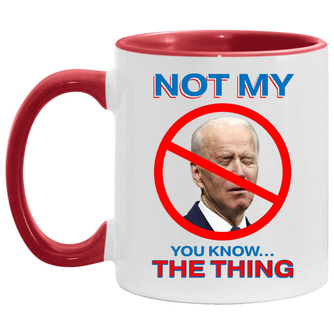 Sleepy Joe Mug, White/Red, 11 oz. Accent Mug Sleepy Joe Mug, White/Red, 11 oz. Accent Mug